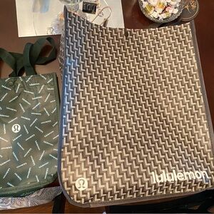 lululemon athletica Brown and Green Tote Bags